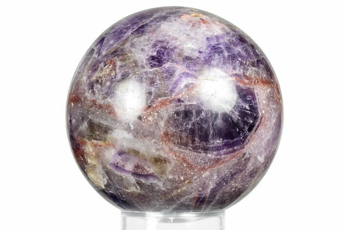 Polished Chevron Amethyst Sphere - India #359813